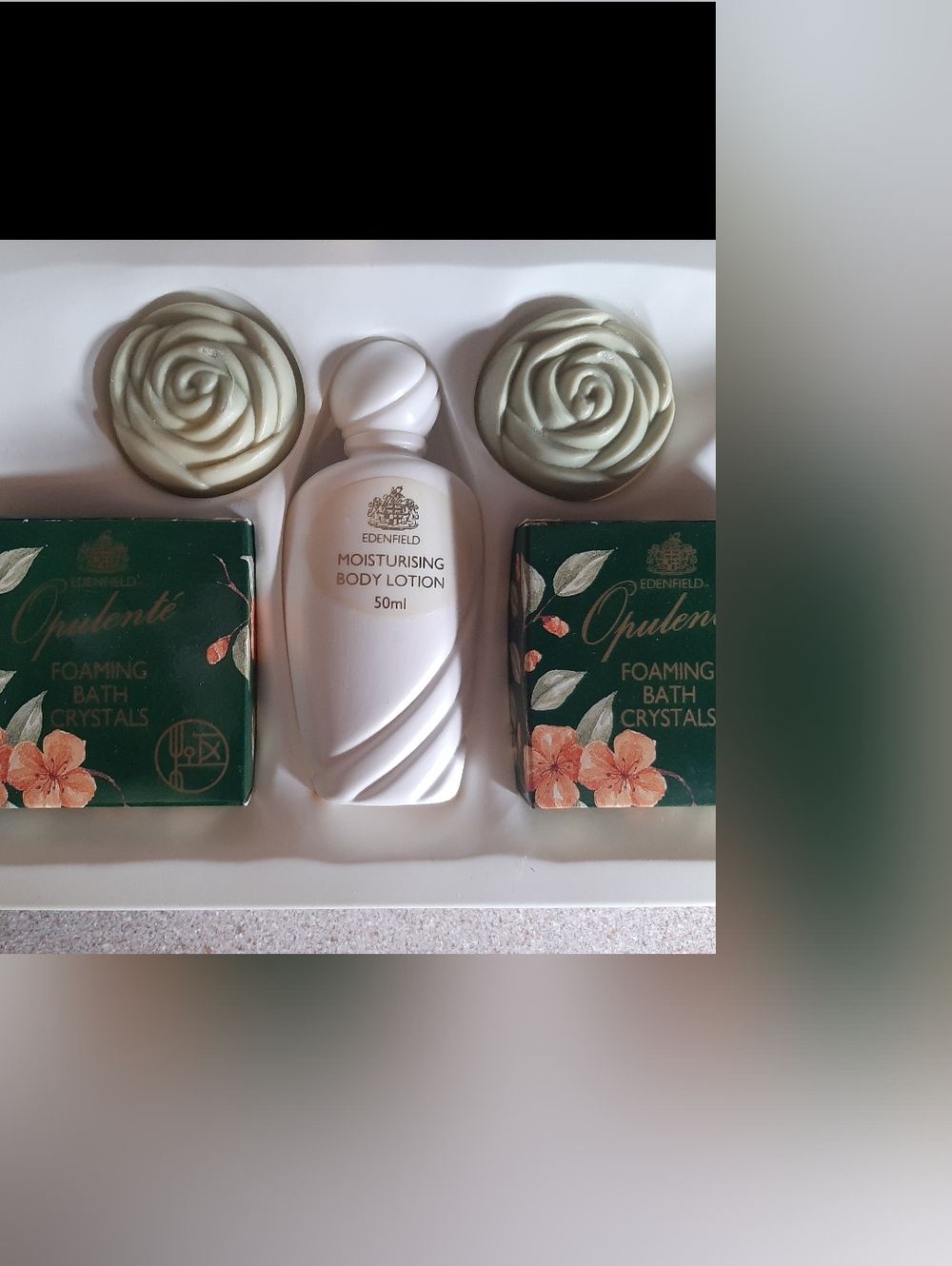 Vintage Edenfield Opulente Perfumed Soap, Lotion & Bath Crystals England